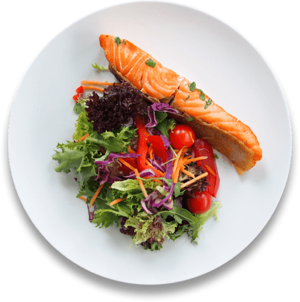 Raw Salmon Salad